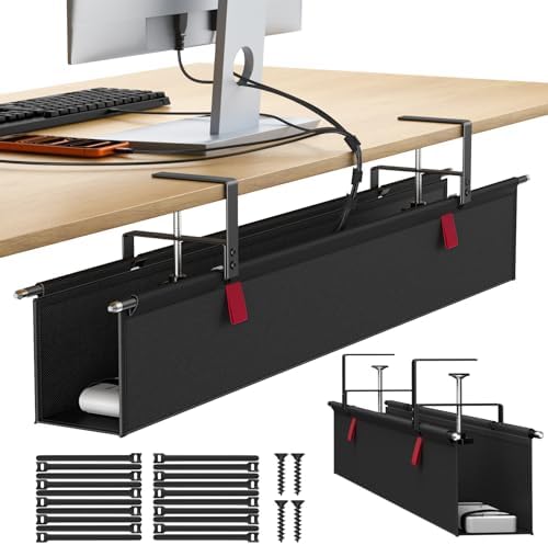 Housolution Under Desk Cable Management Tray, 36'' Cord Management