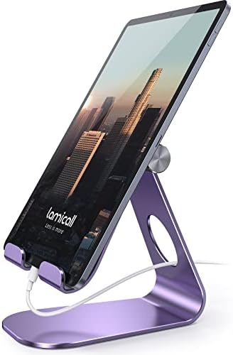 Lamicall iPad Stand Adjustable Tablet Holder, Sturdy Aluminum, Multi-Angle