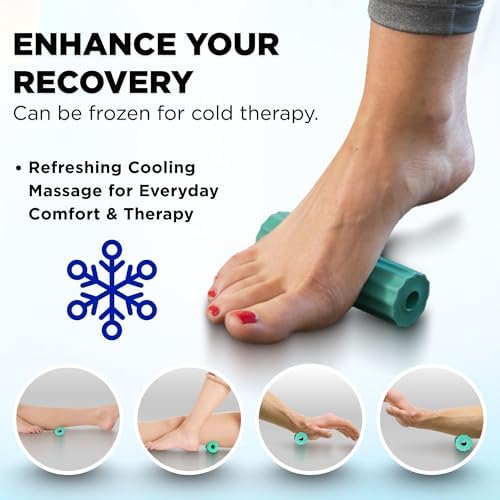 THERABAND Foot Roller for Plantar Fasciitis, Arch & Heel Massager, Green