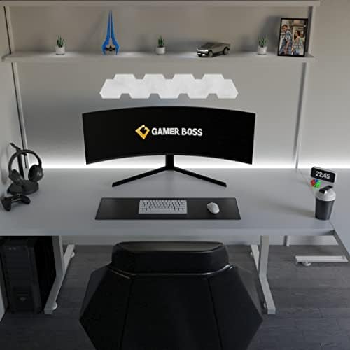 Gamer Boss - Gaming Mouse Pad - 36 x 12 Inches - 4mm Thick with Stitched Edges, Non-Slip Rubber Base, Premium Cloth Mousepad, Desk Mat for Laptop, Keyboard, Computer & PC (Extended, Black)