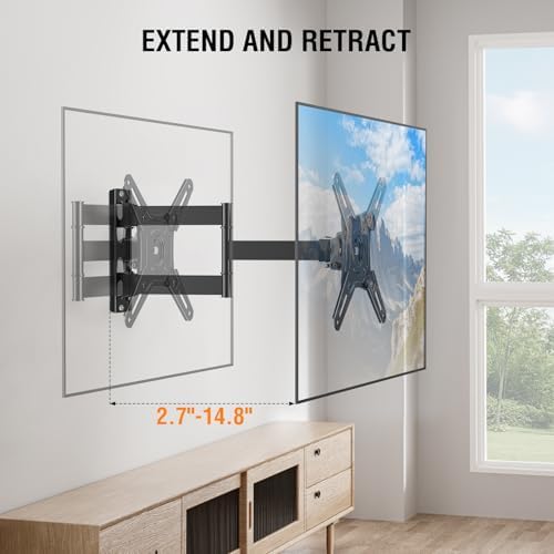 ELIVED Full Motion TV Wall Mount, 14-42" TV Monitor, VESA 200x200, 44 Lbs