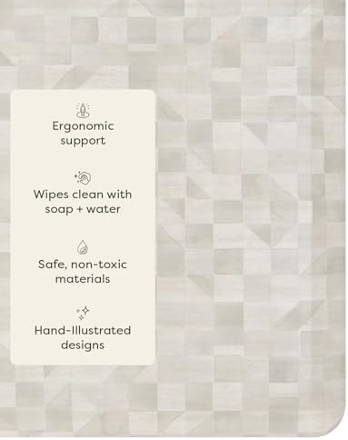 House of Noa Nama Standing Mat – Anti-Fatigue Kitchen Mats for Floor, Cushioned & Non-Slip Comfort Mat for Standing, Thick Foam Anti-Fatigue Mat for Kitchen & Workspaces, Georgia Clay 22" x 54"