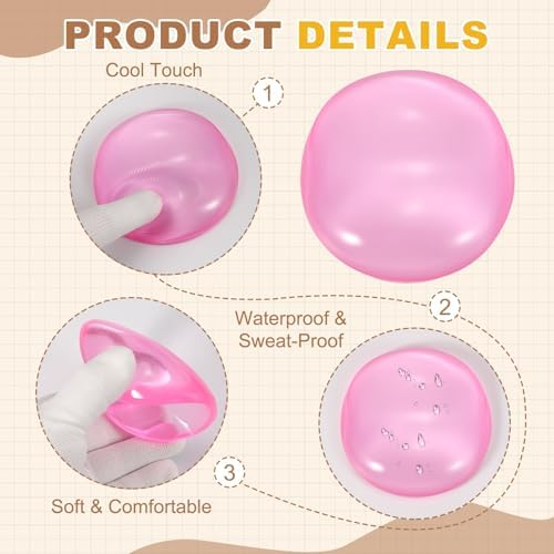 PATIKIL Gel Wrist Rest, Wrist Support for Mouse Round Shape Ergonomic Mouse Pad Soft Silicone Support Comfortable Cushion for Computer Gaming Office Home, Pink