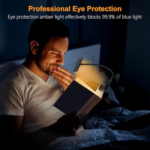 Gritin 2 Pack 19 LED Rechargeable Book Light for Reading in Bed