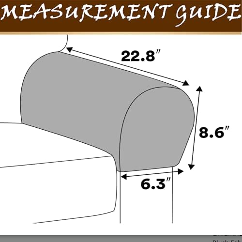 2 Pack Velvet Stretch Armrest Covers - Non Slip Sofa Chair Covers, Soft Elastic Arm Protectors for Living Room Couch, Office Chair, Recliner (Brown)