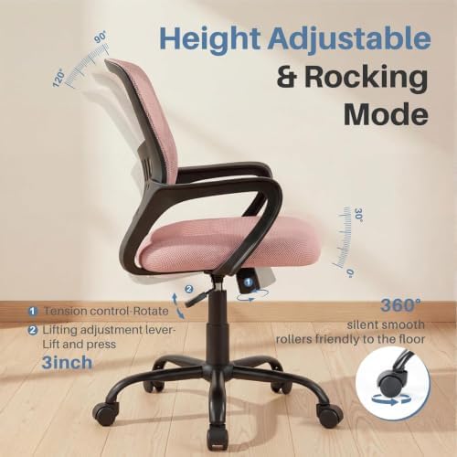 DUMOS Ergonomic Home Office Chair, Lumbar Support Desk Chair