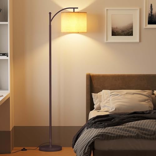 SUNMORY Arc Floor Lamp, Modern Floor Lamp with 9W 3 Color Temperatures Bulb