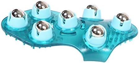 BioSwiss Massage Glove with Steel Roller Balls, Handheld Full Body Massager for Back, Neck, Shoulders, and Legs