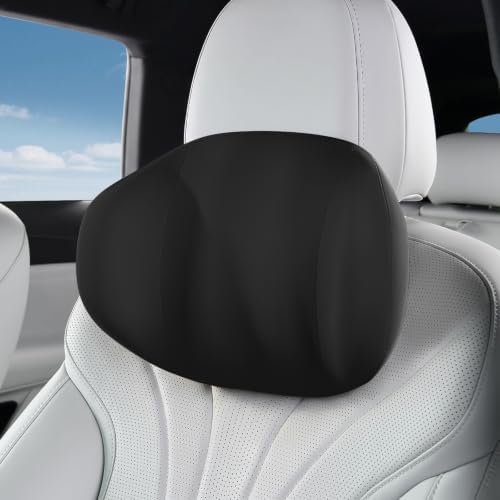 BABUR Ergonomic Memory Foam Car Headrest Pillow with Dual-Wing Support