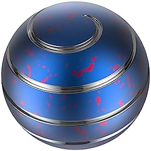 Kinetic Spinning Desk Toy Metal Fidgets ADHD 1.54in Blue Pink