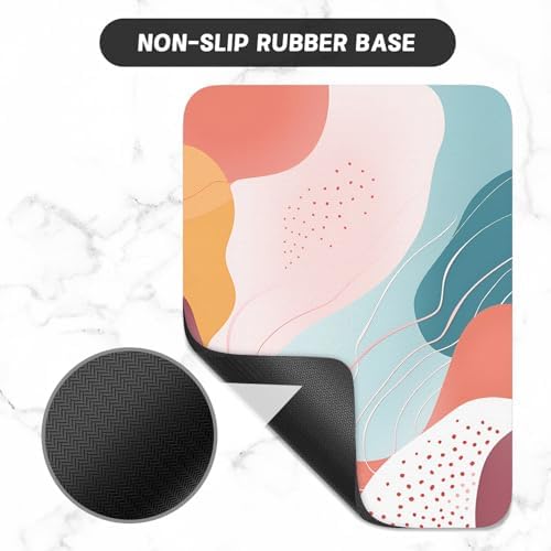 Small Mouse Pad, Mini Mouse Pad 6 x 8 Inch, Thick Rubber Waterproof Mouse Mat, Cute Mousepad for Women Men Wireless Mouse Laptops Home Office, Abstract Styles