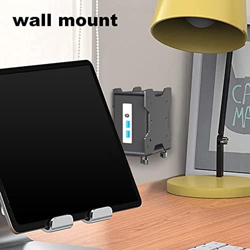 Pholiten Adjustable Thin Client Mini PC Mount Bracket,CPU VESA Under Desk and Monitor Arm Computer Holder