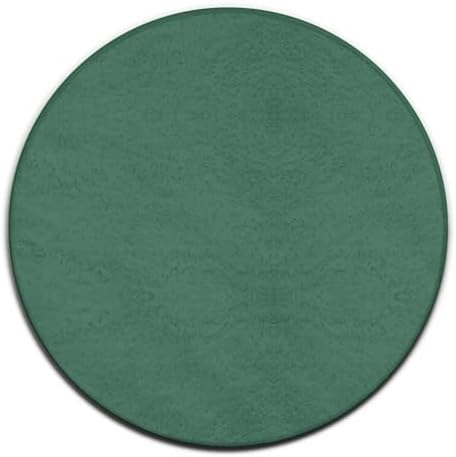 Room Sofa Yoga Soft Round Carpet, Home Decor Non Slip Kitchen Office Circle Rug, Machine Washable Modern Round Area Rug Green, 60inch