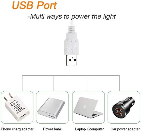 Dimmable Under Cabinet Lighting, Portable USB Reading Strips Craft Light Eye-care LED Desk Reading Lamp Light Great for Craft Table,Pianos,Music Stands,Kitchen,Wardrobe,Shelf,Drawer (warm&cool)