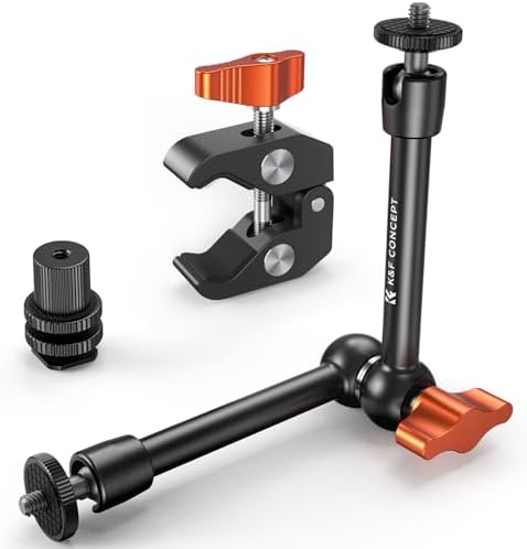 K&F CONCEPT 9.8" Magic Arm Clamp with Cold Shoes