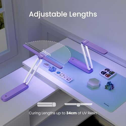 Resiners UV Resin Light, Rechargeable 3-in-1 Foldable UV Lamp, AirWave Pro