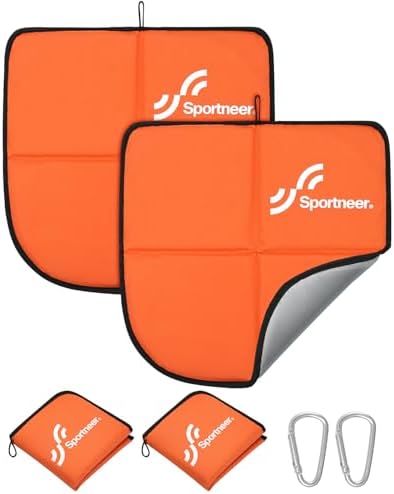 Sportneer Sitting Pad, Lightweight Waterproof Folding Seat Pad for Backpacking, 15.75'' x 15.75'' Portable Camping Seat Mat for Hiking, Picnics & Outdoor Use