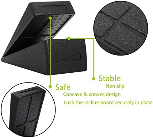 Yesland 3 Pcs Slant Board for Calf Stretching, 5 Adjustable Angles Foot Stretcher Incline Board, Non-Slip Foam Squat Wedge for Physical Therapy, Home Exercise
