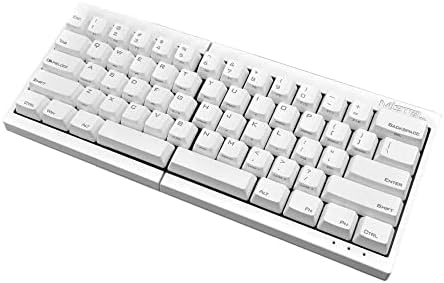Mistel MD600 Split Mechanical Keyboard with Cherry MX Blue Switch for Windows and Mac (Programable Ergonomic Keyboard, White PBT Keycap/Case, Macro, NKRO, ASIN/US QWERTY)