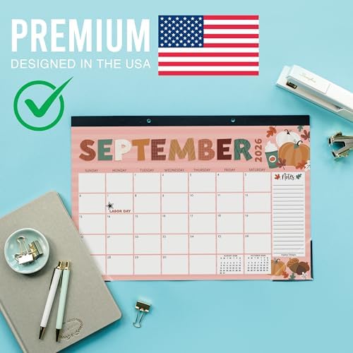 Large Desk Calendar 2026 - Desktop Calendar 2026-2027
