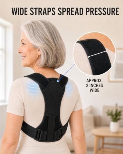 Upper Back Posture Corrector for Senior Women, Shoulder Support