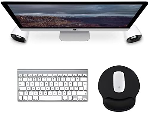 eulps Mouse Pad with Wrist Rest, Comfortable Computer Mousepad with Gel Wrist Support Smooth Surface and Non-Slip PU Base for Pain Relief, Laptop, Office & Home (Black)