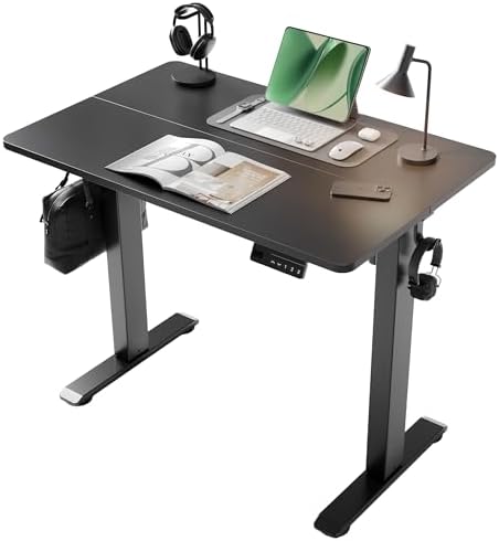 YDN Electric Standing Desk, 35x20 Inch, Black