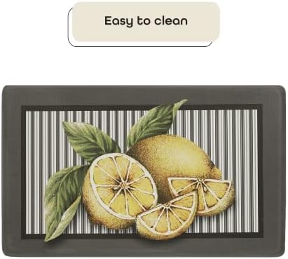 Anti-Fatigue Floor Comfort Mat, 18 x 30 in, Lemon Drop, Waterproof