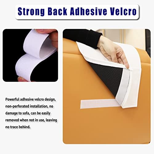 Velvet Recliner Headrest Pillow, Non-Slip Neck Support, Nature White
