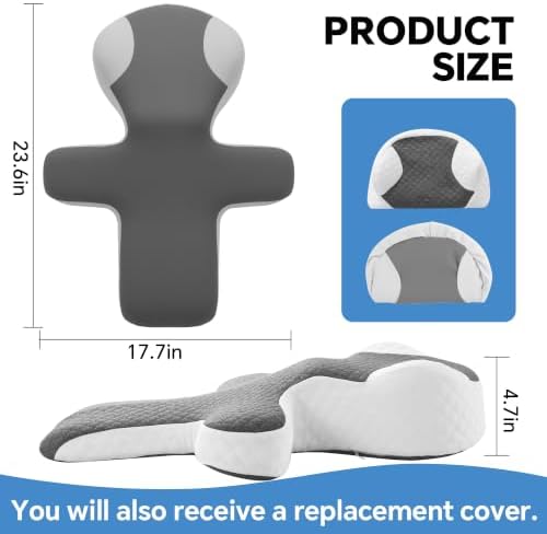 ROYALAY Neck Hump Support Pillow, Contoured Pillow for Sleeping