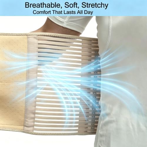 Back Brace for Lower Back Pain, Lumbar Support for Women&Men 02 Beige-XL