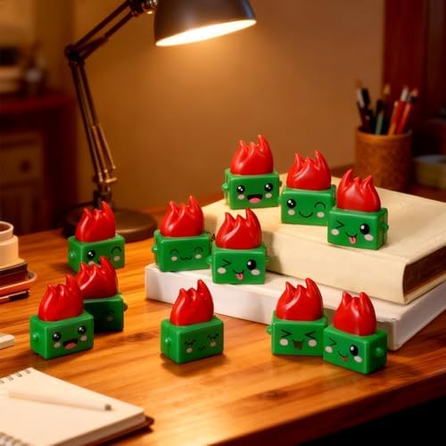 Soulchen 48 Pcs Dumpster Flame Stress Relief Balls Funny Gift for Adults
