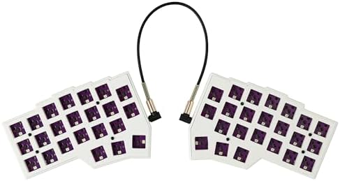 YMDK Split Keyboard Corne V4.1 46 Keys Ergonomic Hotswappable 40% Layout 3D PLA RGB QMK Vial All Key Programmable Mini Independent Gaming Keyboard Kit