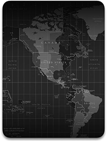 Dapesuom Small Mouse Pad, 6 x 8 Inch Thick Rubber Premium-Textured Non-Slip Portable & Washable Mini Mouse Mat for Women Men Wireless Laptops Keyboard Tray Gaming Work Computer Office Travel, Map