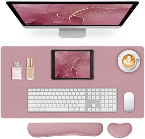 Mouse Pad and Keyboard Wrist Rest, 3-in-1 Keyboard and Mouse Pad