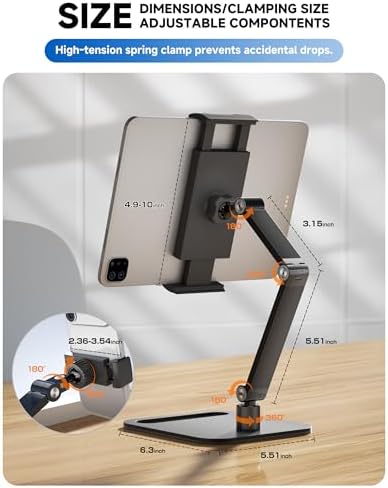 Portable Monitor Stand for 15.6'',17.3'', Tablet Stand Holder for iPad
