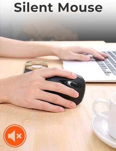 DAREU Ergonomic Vertical Wireless Mouse, 2.4GHz / BT Optical Vertical Mice with Ergo Design for Comfort and Reduced Wrist Strain, Silent Mouse with 6 Buttons, Computer Mice for Laptop, Desktop, PC