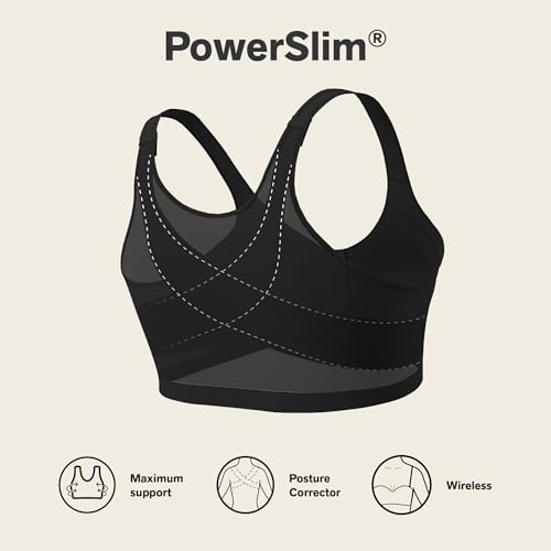 Leonisa Multi-Functional – Posture Corrector Bra Wireless Front Closure Bra for Women Full Coverage
