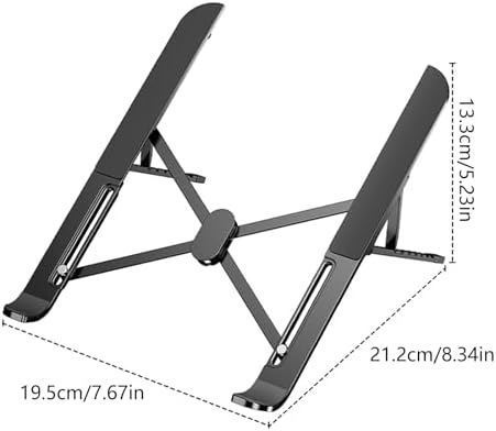 Space Saving Foldable Computer Stand with Enhances Ventilation for 17.3Inch Laptops and Tablets Foldable Laptop Stand