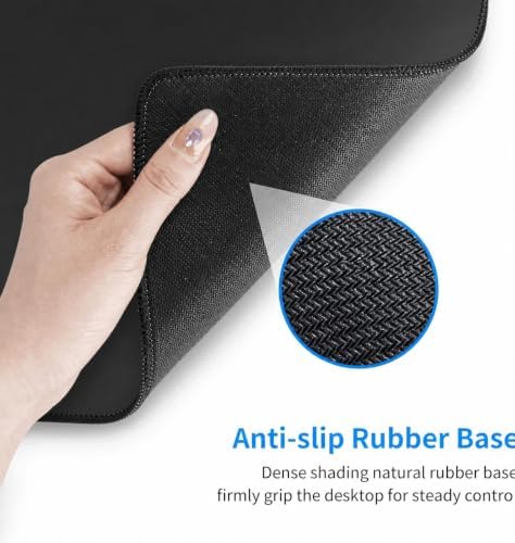 Large Gaming Mouse Pad 31.5 x 15.7 Inch, Black Extended Desk Mat