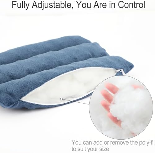 Upgrade Neck Pad Strap Cushion Pillow for Arm Sling Comfort Shoulder Support Pad Rotator Cuff Replacemet Surgery Elbow Brace Carry Padded Cover Broken Wrist Hand Injury Cast, Minky Dot Denim Blue