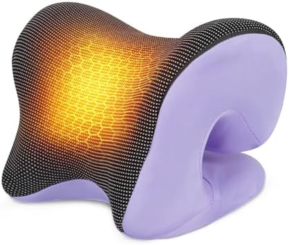 Graphene Magnetic Neck Stretcher for Deeper Pain Relief, Instant Heating Pad Cervical Traction Device Pillow, Neck Cloud for TMJ Tension Muscle Migraine, Christmas Gifts for Women, Mom, Men(Purple)