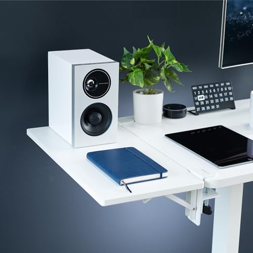VIVO White Clamp-on 24 x 12 in Desk Extender, DESK-EXT24W