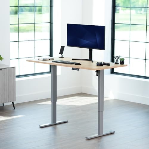 VIVO Light Wood 60 x 24 in Standing Desk, DESK-KIT-1G6C