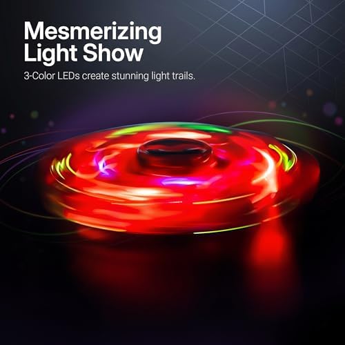 LED Fidget Spinner 2 Pack, Light Up Sensory Fidget Toys for Kids