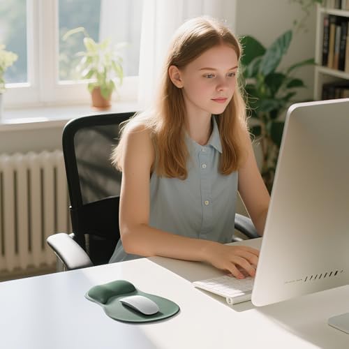 EooCoo Mouse Pad with Gel Wrist Rest, Ergonomic Mousepad Wrist Alignment