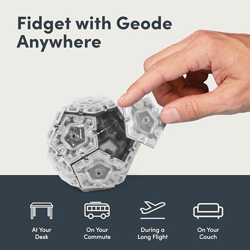 Speks Geode Magnetic Sensory Sphere, Stress Relief Tool, Executive Desk Toy