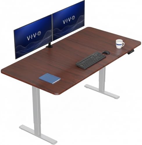 VIVO Dark Walnut 71 x 36 in Standing Desk, DESK-KIT-1G7D-36