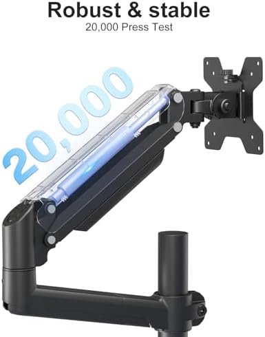 WALI Tall Dual Monitor Desk Mount for 13-33 inch Screens, 19.8 lbs per Arm