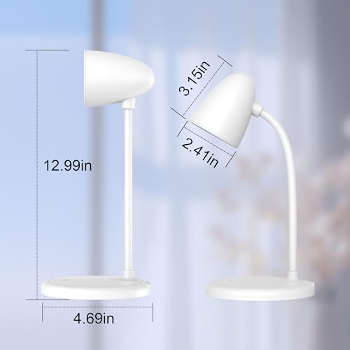 LED Desk Lamp for Home Office,Dimmable Table Lamp 3 Light Colors